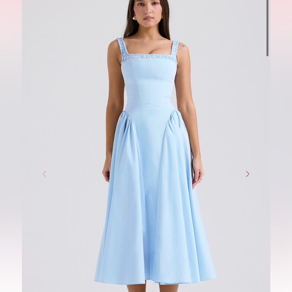 House of CB Blue Dorothy Midi Dress